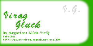 virag gluck business card